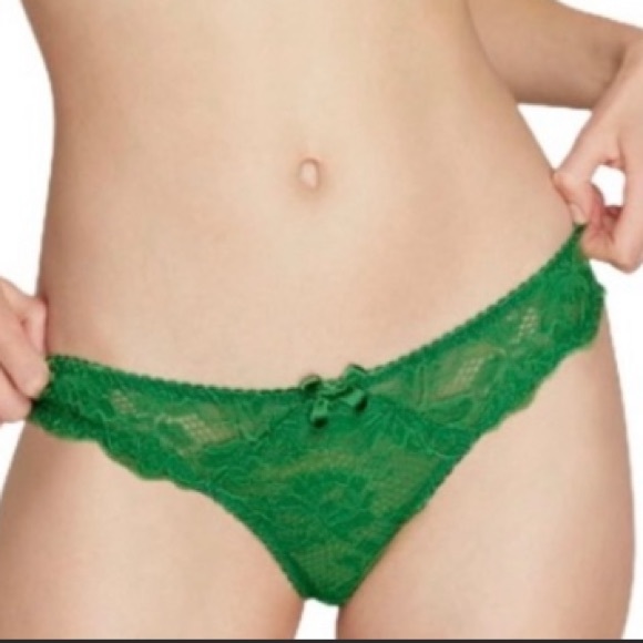 NWT Agent Provocateur Green Panty Panties Knickers AP2 Size 4 B002 - Picture 2 of 7